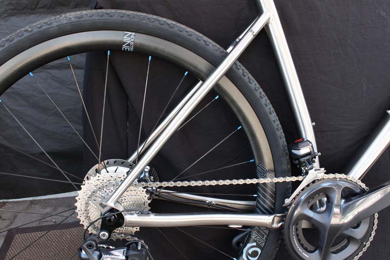 Knolly Cache 2019 Ti gravel bike, rear triangle