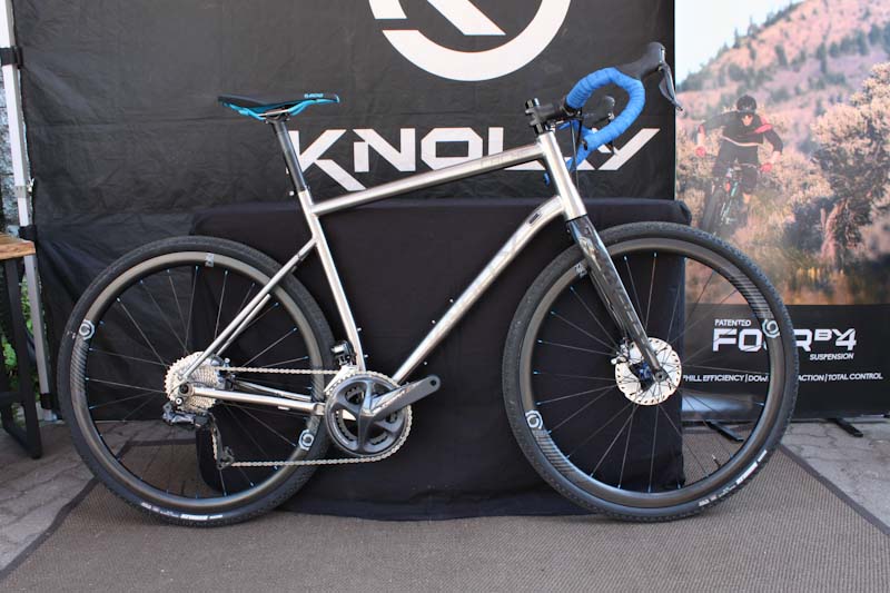 Knolly Cache 2019 Ti gravel bike, side