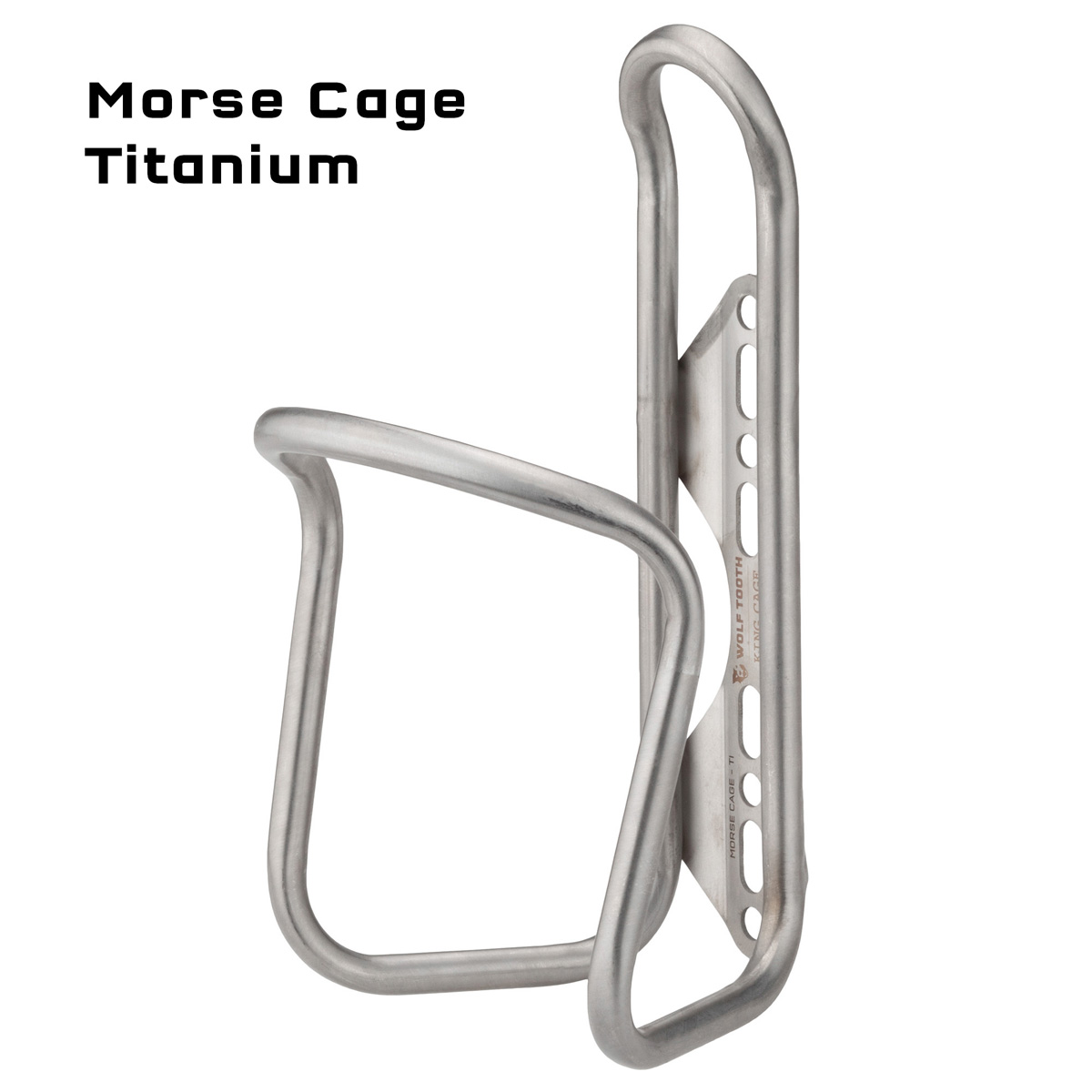 King Cage & Wolf Tooth join up for adjustable Stainless & Ti bottle cages