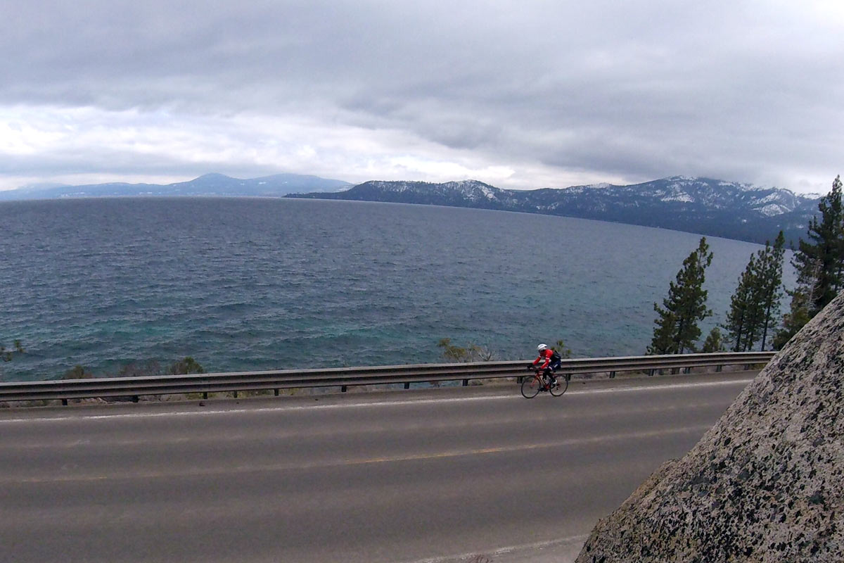 Stetina Road Rally group road bike ride around lake tahoe at 2018 interbike outdoor demo and northstar freeride festival