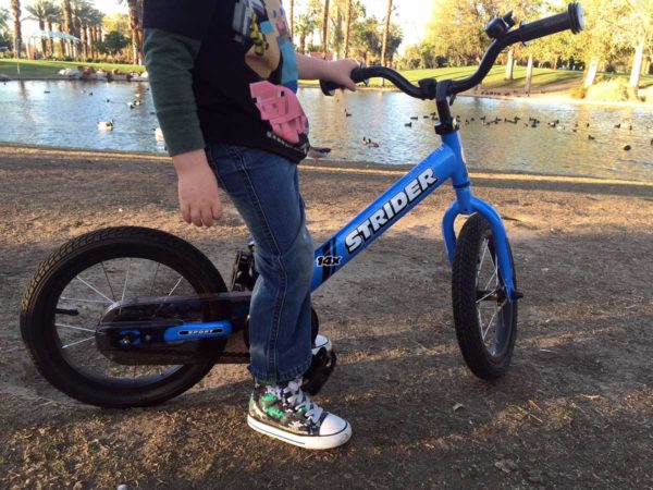 Strider 14x balance bike converts to pedal bike as your kid grows