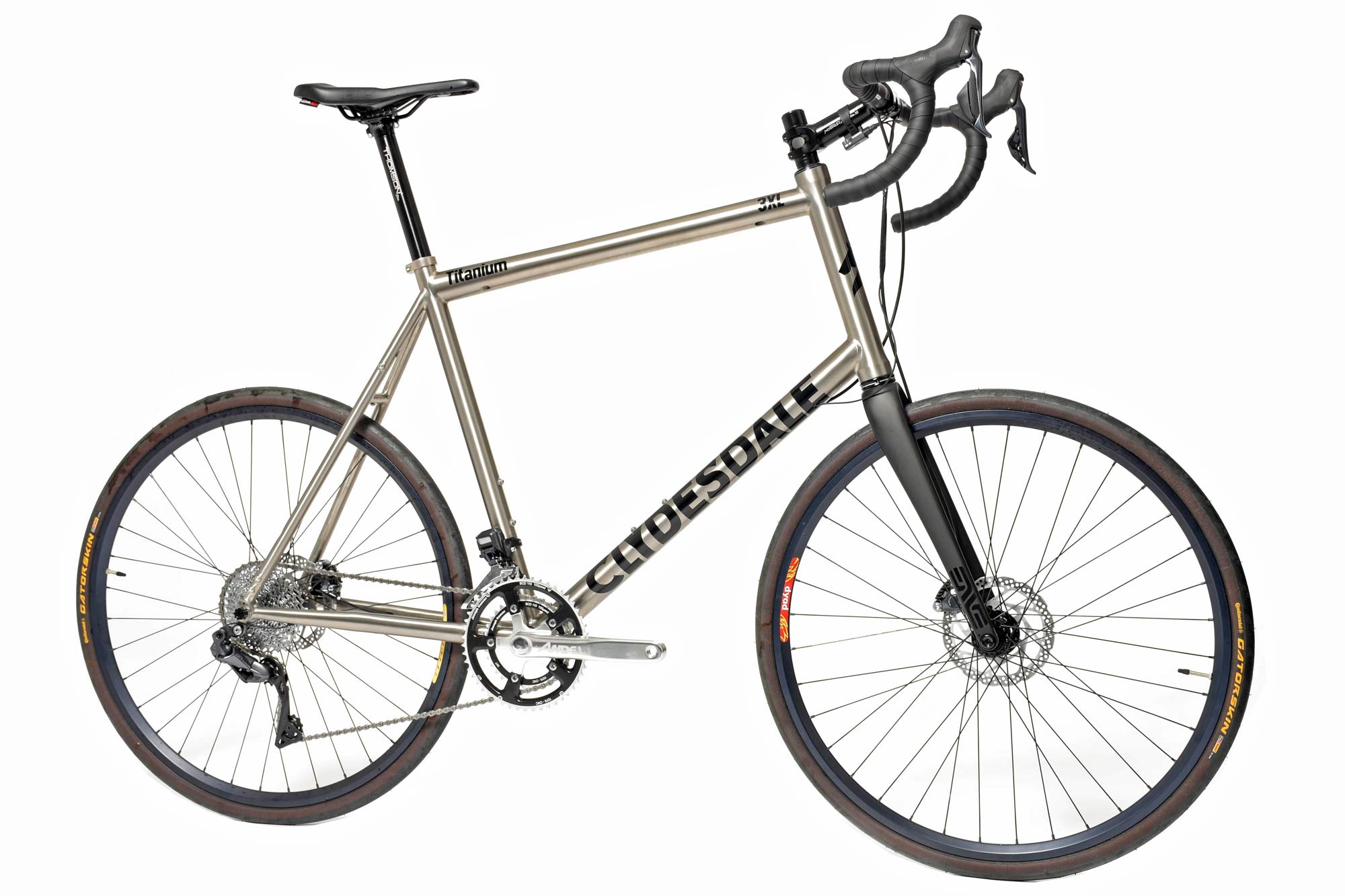 Clydesdale Bicycles Draft & Team titanium road & gravel bikes for Big & Tall riders