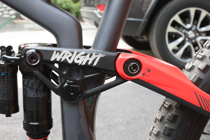 2019 Devinci Spartan 29, Keegan Wright bike, rocker link