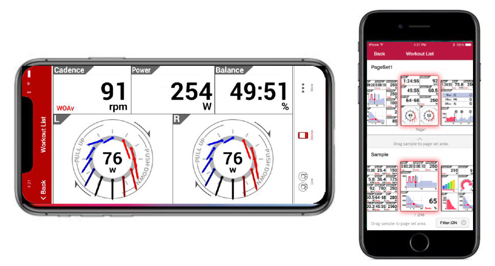 Pioneer CycleSport Cyclo-Sphere Control app for smartphones lets you update and calibrate your power meter and see your pedaling and performance data in real time