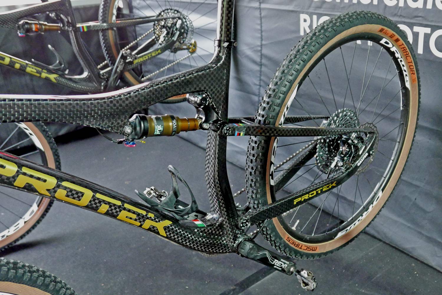 Protek 29FSTeam lightweight Italian 100mm travel full-suspension XC cross-country race mountain bike