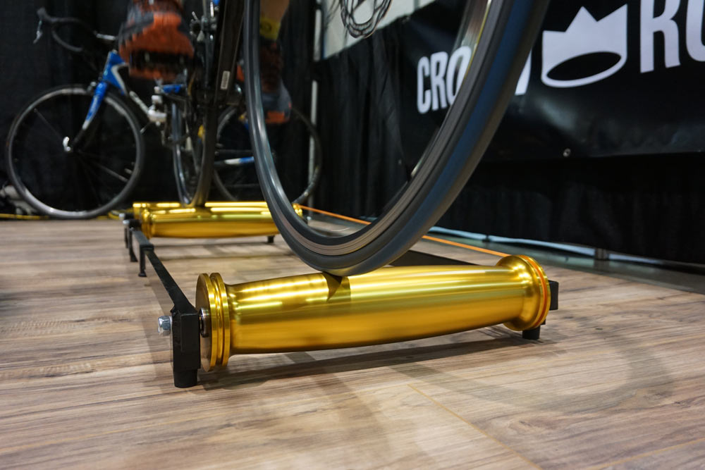 crown roller curved cycling rollers for indoor training with a design thats more stable and easier to learn