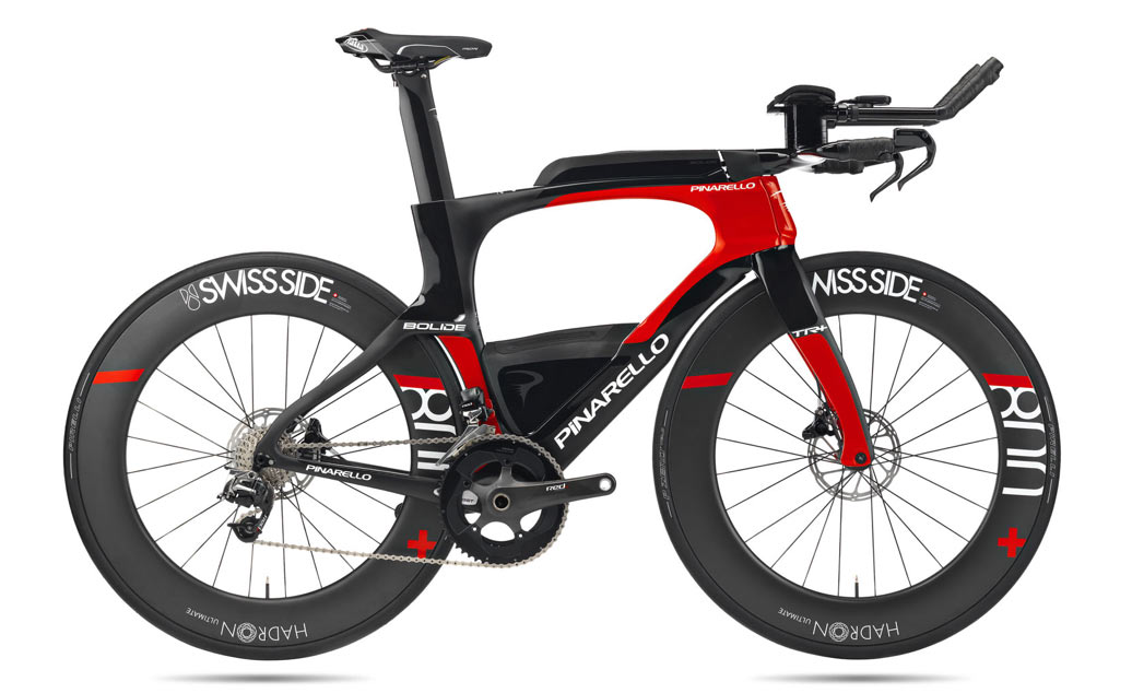 2019 Pinarello Bolide TR plus with SRAM Red eTap and SwissSide deep section wheels