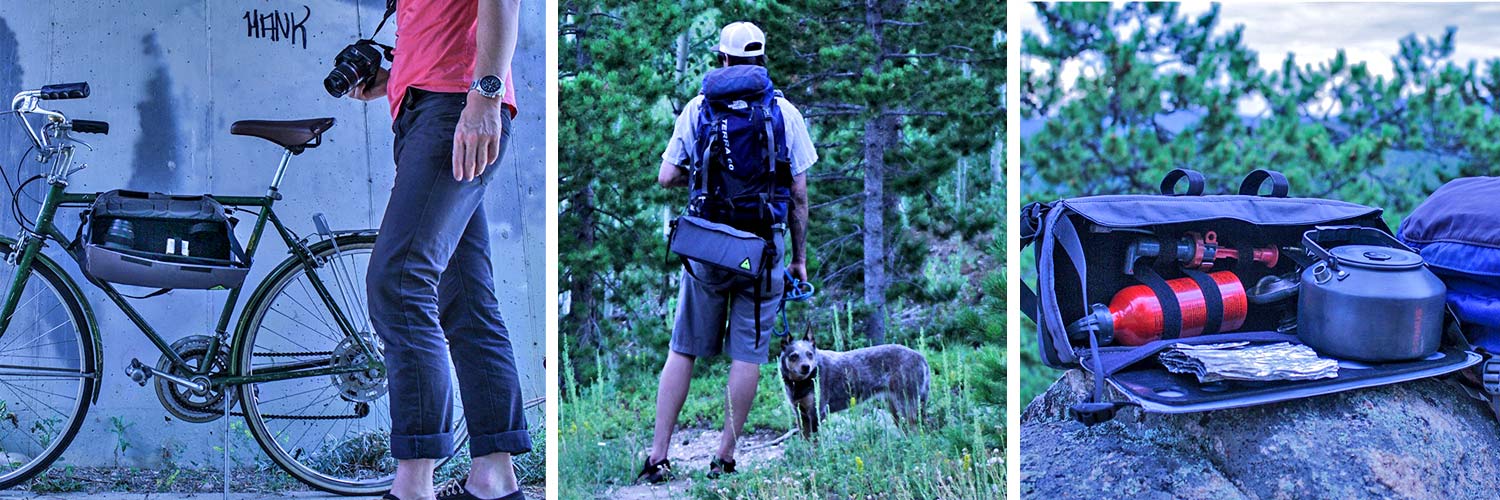 Green Guru's The Modular Adventure Travel Case bikepacking bag
