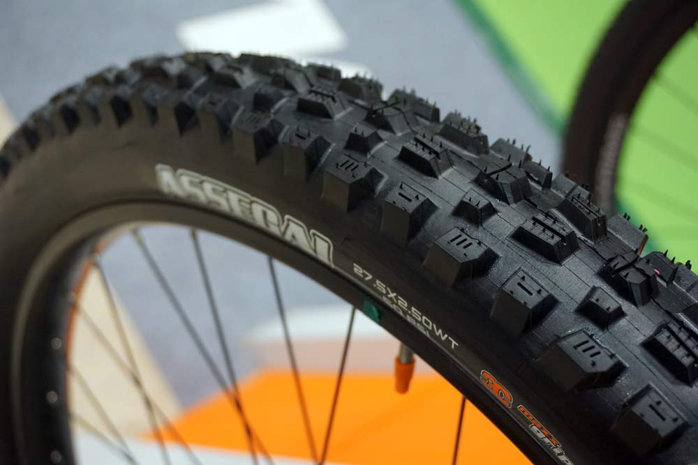 Maxxis Assegai downhill mountain bike tire gets new lighter trail casings for enduro mountain bikes