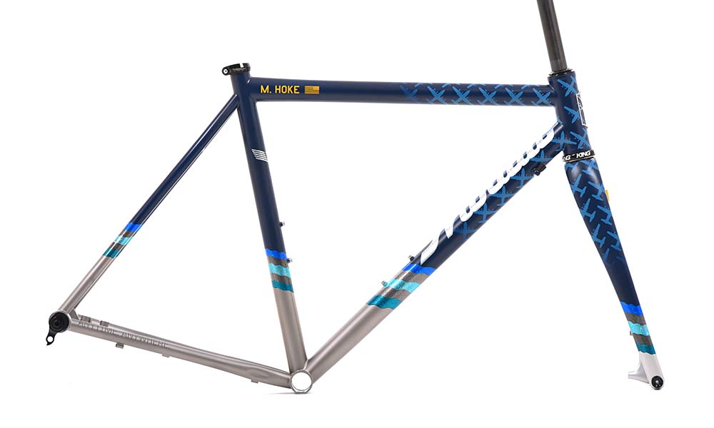 Mosaic XT-1 ti titanium CX cyclocross cross bike advocating fundraising for the Wounded Warrior Project