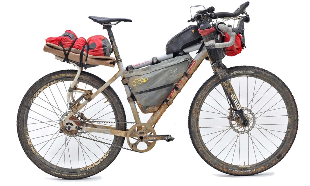 Santos Cross Lite alloy belt drive bike tells us This is Bikepacking