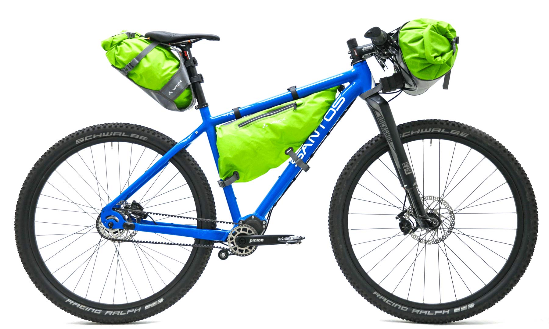 Santos Cross Lite alloy belt-drive bikepacking bike