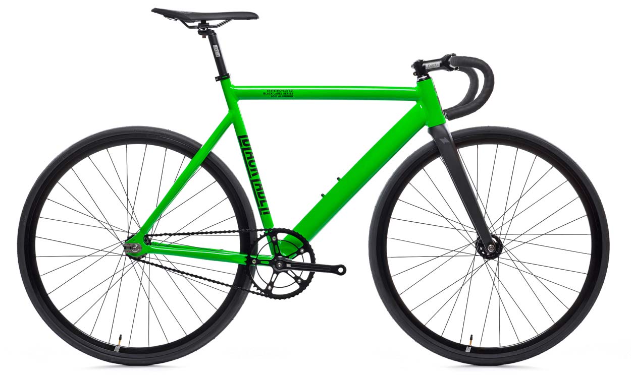 State Bicycle Zombie Green Zombie Black Label v2 limited edition aluminum 6061 alloy fixed gear singlespeed single speed track bike urban city bike fixie