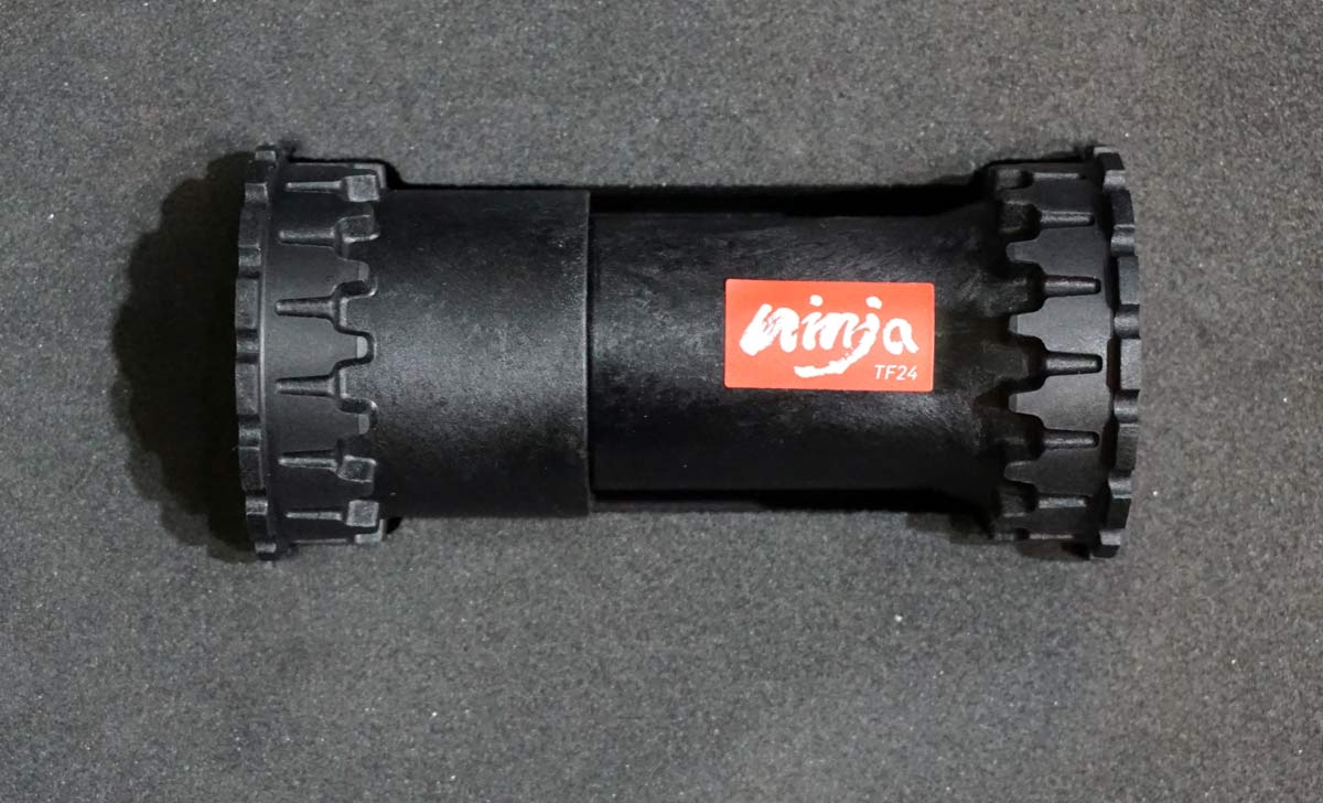 lightweight composite press-fit bottom bracket from Token for Shimano cranks