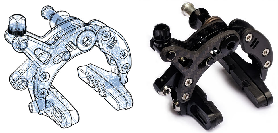 lightweight road bike brakes