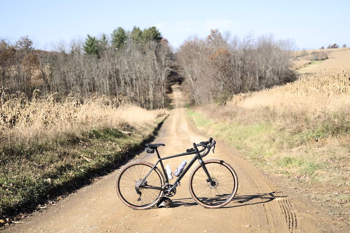 bikerumor pic of the day Black Fork Gravel Grinder 30 in Knox County, Ohio. Riding a Cannondale Topstone bicycle.