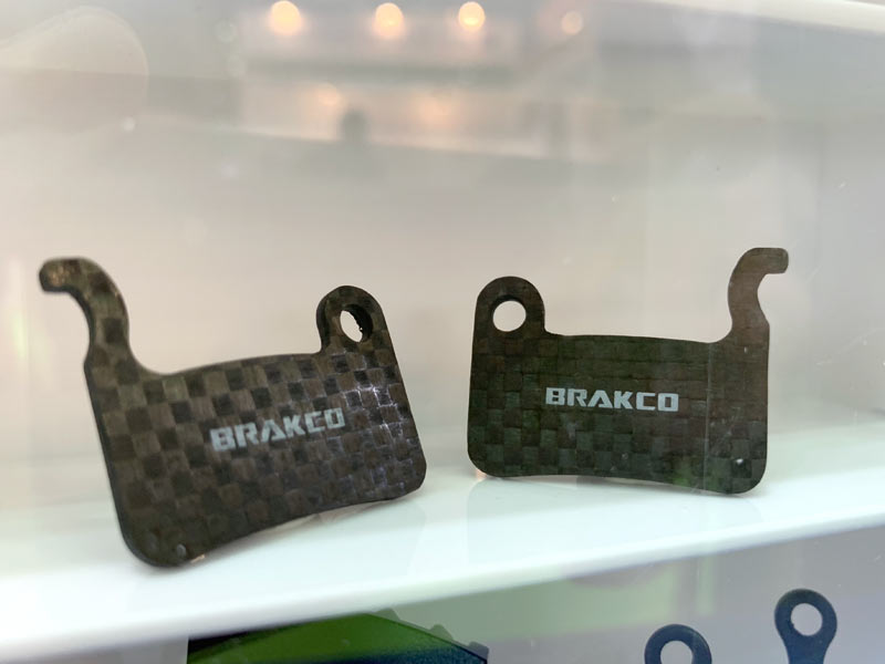 Brakco carbon fiber backed disc brake pad for road and mountain bikes
