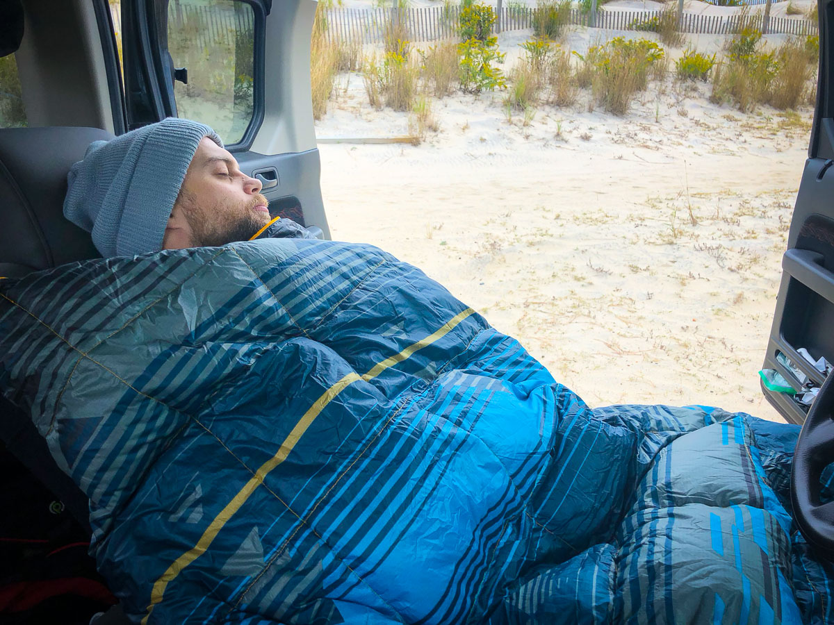 Vanlife review: Rumpl puffy down blanket will keep you warm on the go