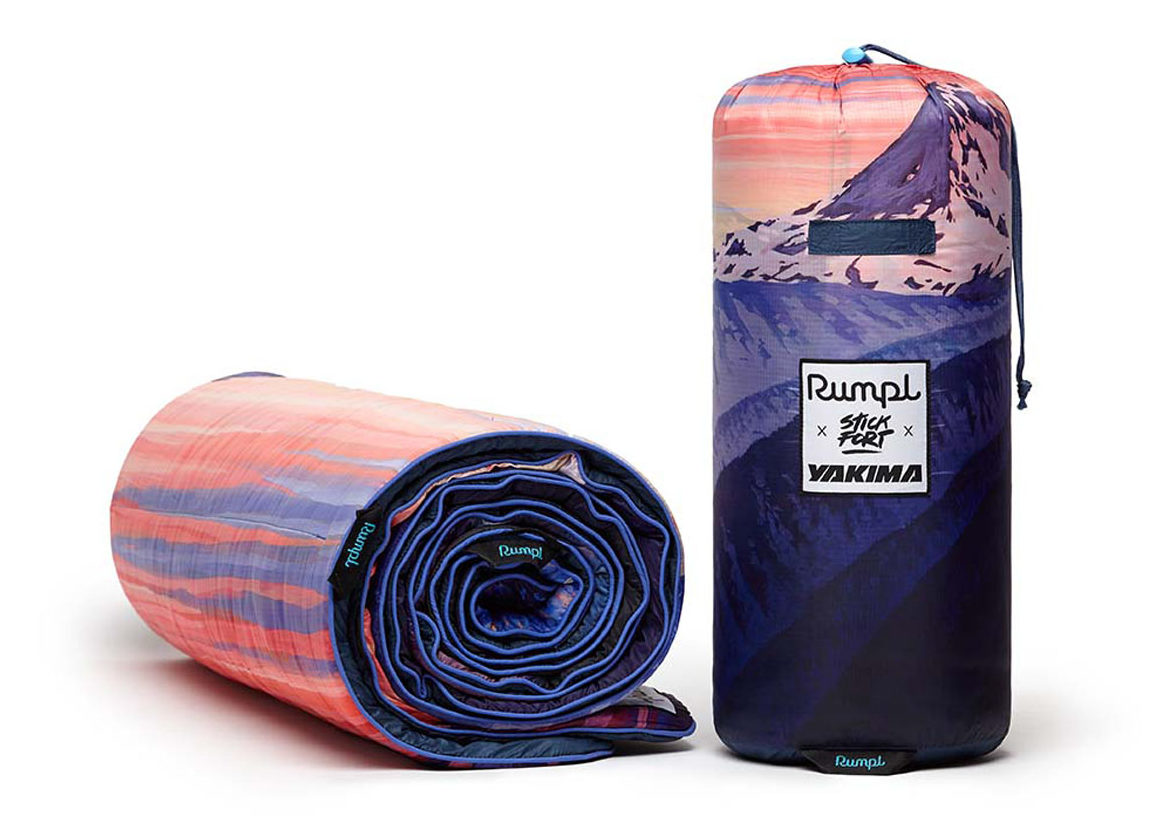 Yakima x Stickfort x Rumpl limited edition blanket celebrates their Oregon homes