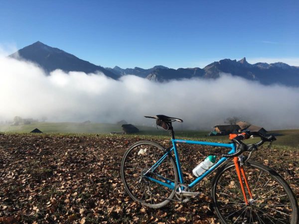 bikerumor pic of the day nielsen switzerland, cycling in the bernese alps.