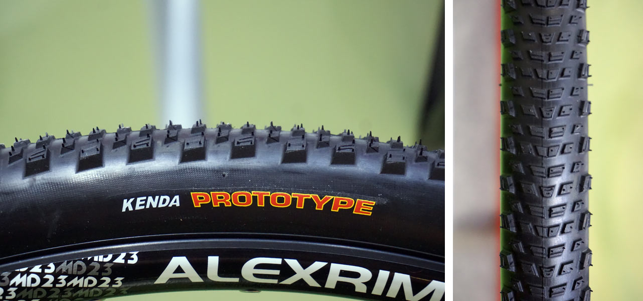 prototype kenda booster 700x40 gravel road bike tire for aggressive terrain with knobby tread