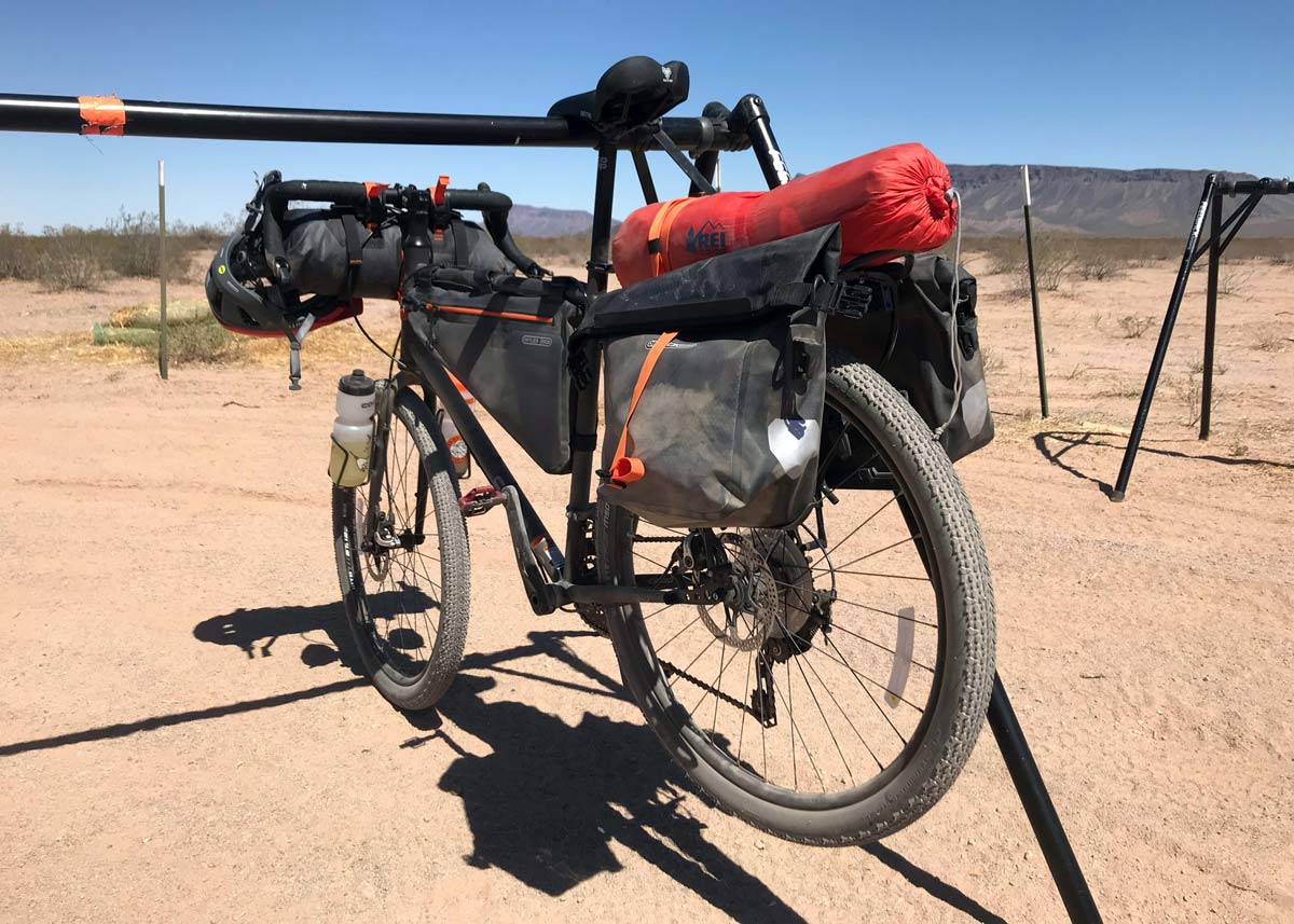 REI Co-op cycles adv 32 adventure touring bike review with tents and camping gear actual weights for a complete setup