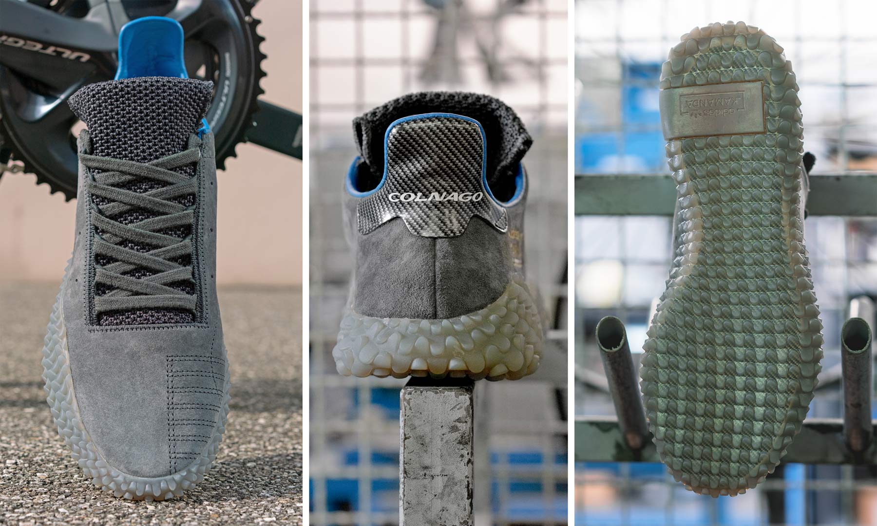 adidas Originals x size? x Colnago shoe collaboration - classic Trimm Star & modern Kamanda