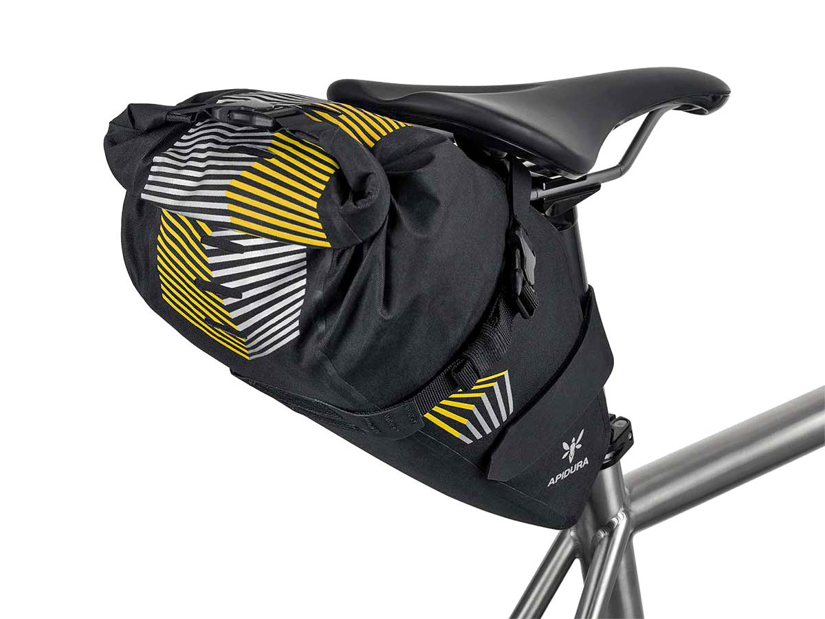 Apidura Racing Series, trimmed down lightweight ultra-distance race bikepacking bags packs