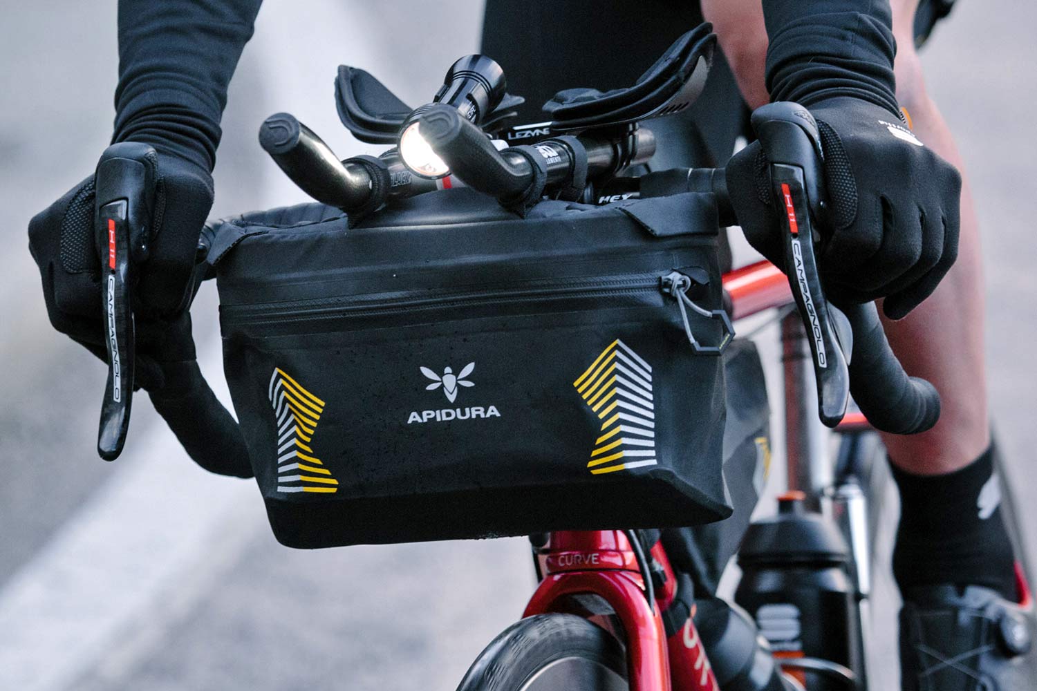 Apidura Racing Series, trimmed down lightweight ultra-distance race bikepacking bags packs