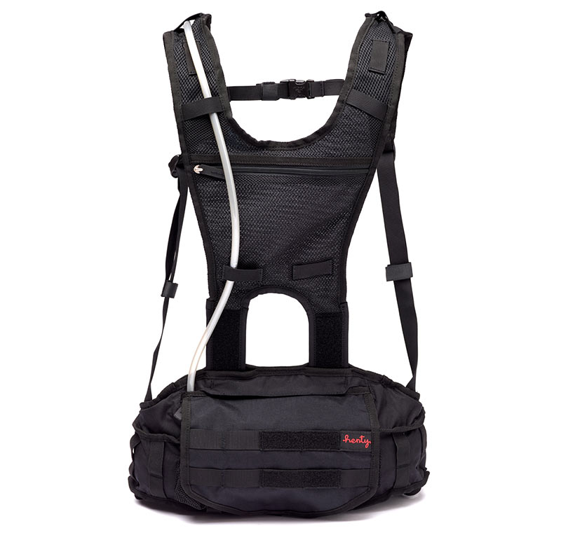 henty enduro 2 hydration hip backpack with shoulder straps and low lumbar design