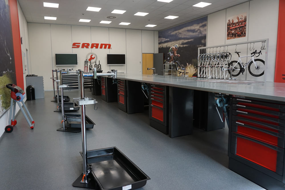 SRAM Schweinfurt Headquarters tour shows where they do drivetrain development plus European marketing and dealer service support