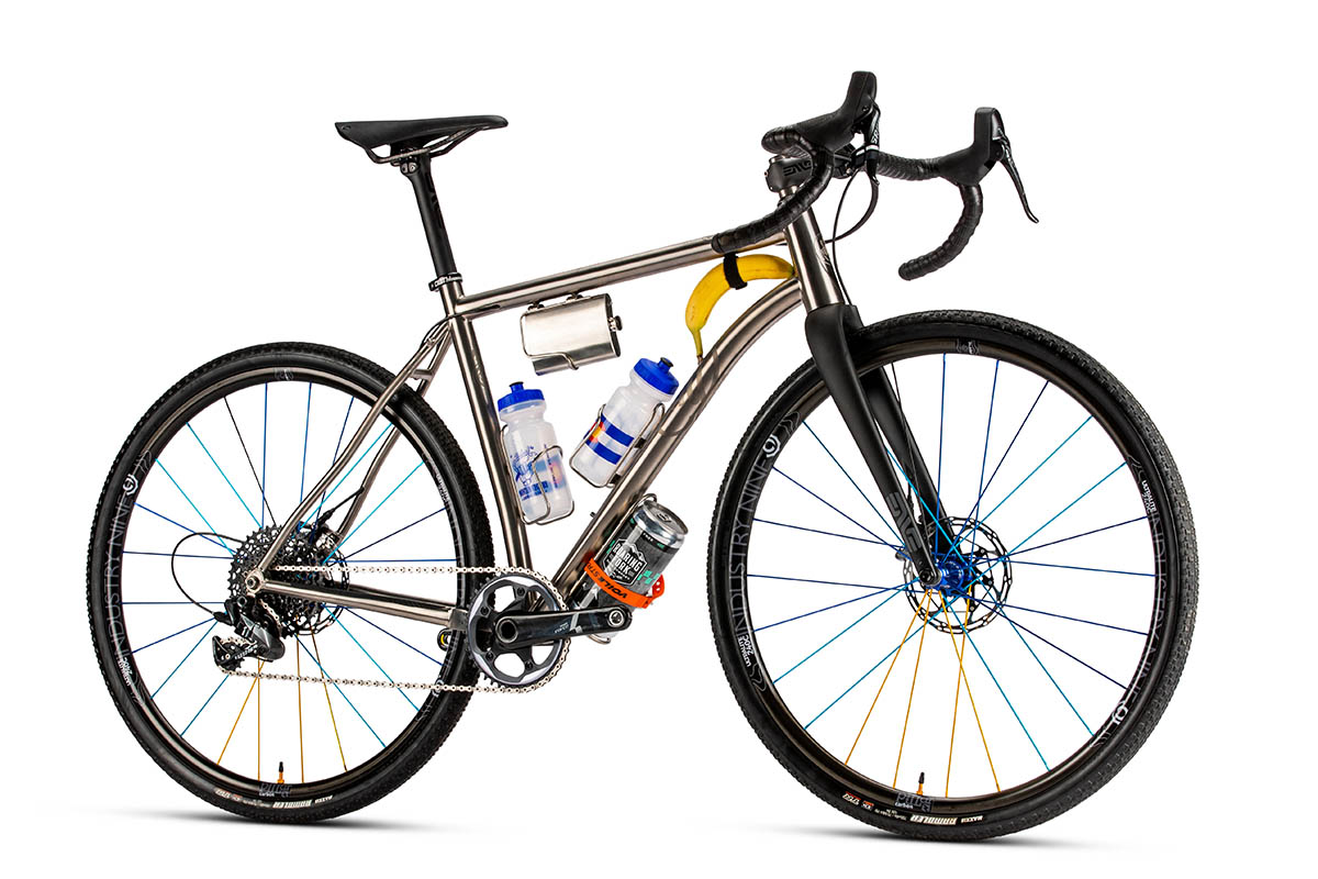 Carry more things with the updated Why Cycles R+ v3 titanium gravel road bike