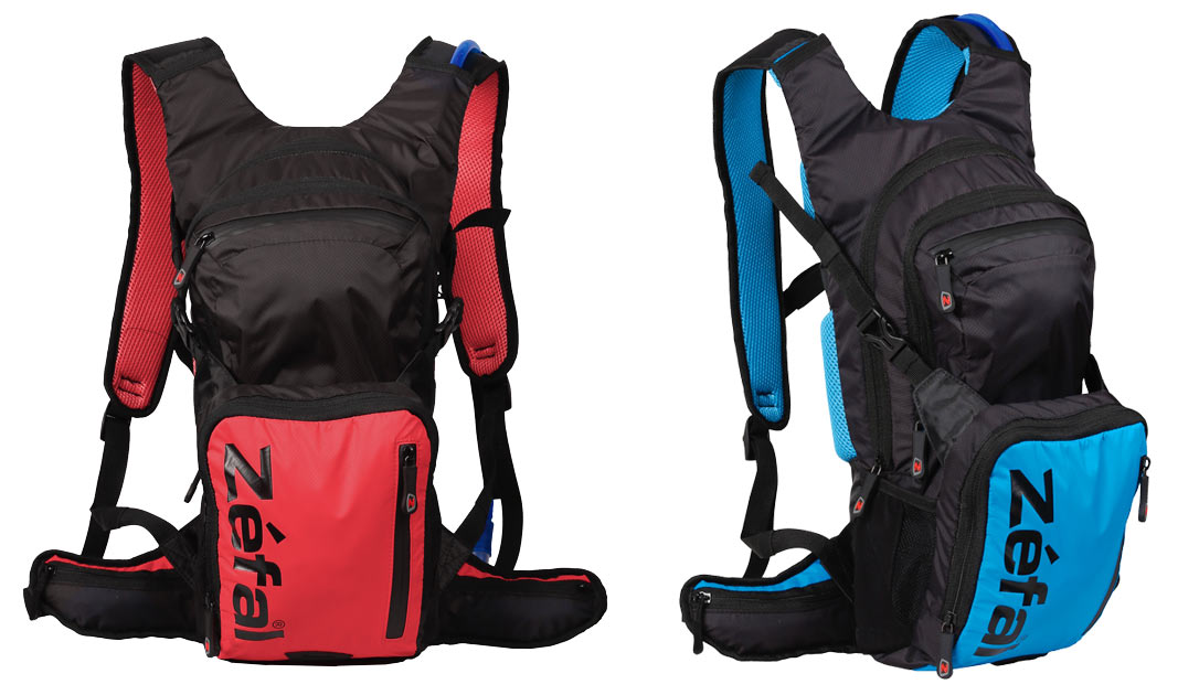 Zefal ZHydro is a lightweight unstructured mountain bike and hiking hydration pack with lots of pockets