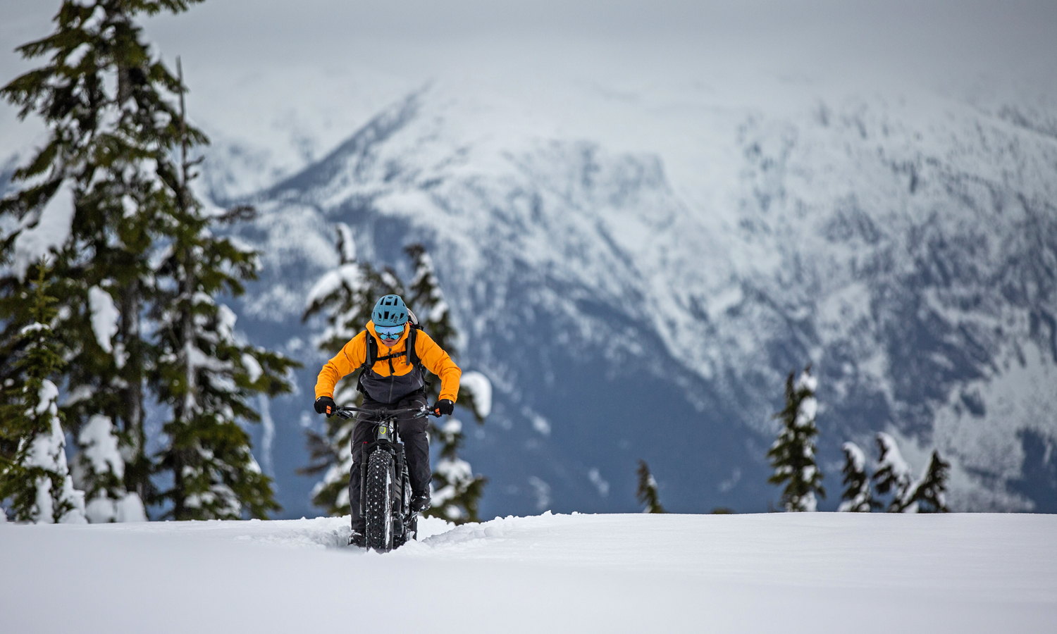 Norco Bigfoot VLT pedals deeper into the snow on a STePS e-fatbike