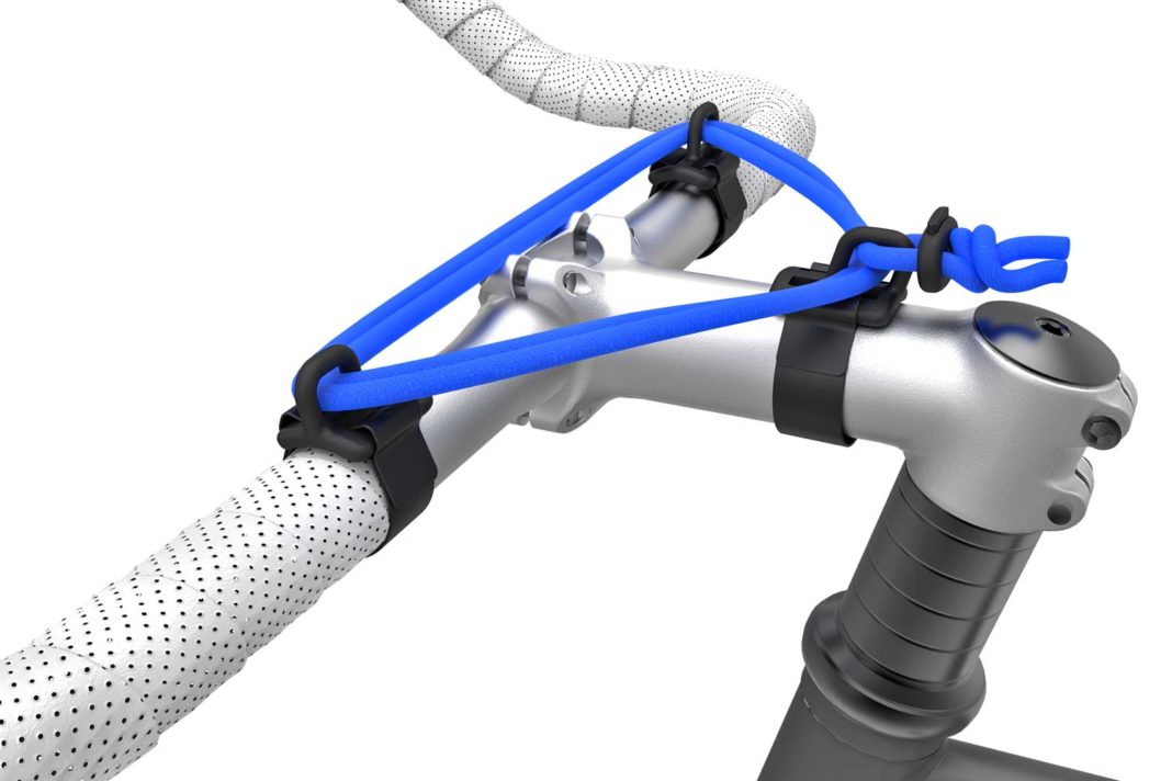Carryyygum bungee cords turn any part of your bike into a bike rack
