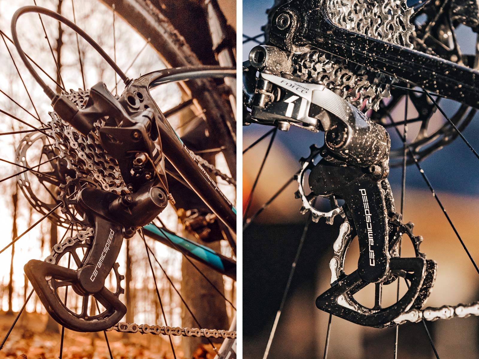 CeramicSpeed OSPW X oversized pulley wheel system CX cross cyclocross & gravel road bikes SRAM Rival Force ceramic bearings