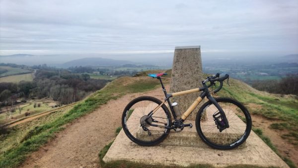 bikerumor pic of the day bamboo build mountain bike, the village shop and post office at miserden, gloucestershire, uk.