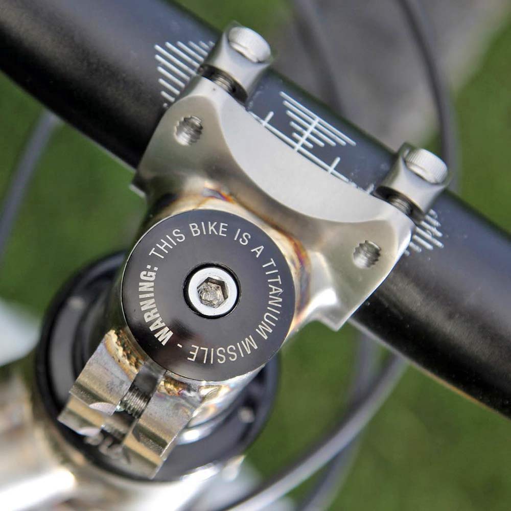 Kingdom Ronin machined ti titanium mountain bike stem 31.8mm 35mm zero-rise enduro trail bike