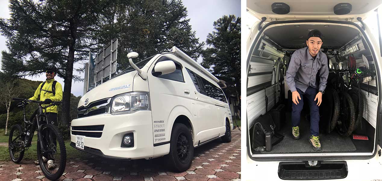 Vanlife is alive and well in Japan, with the Toyota Hi-Ace being a very popular option. Compass House uses one for their shuttle.