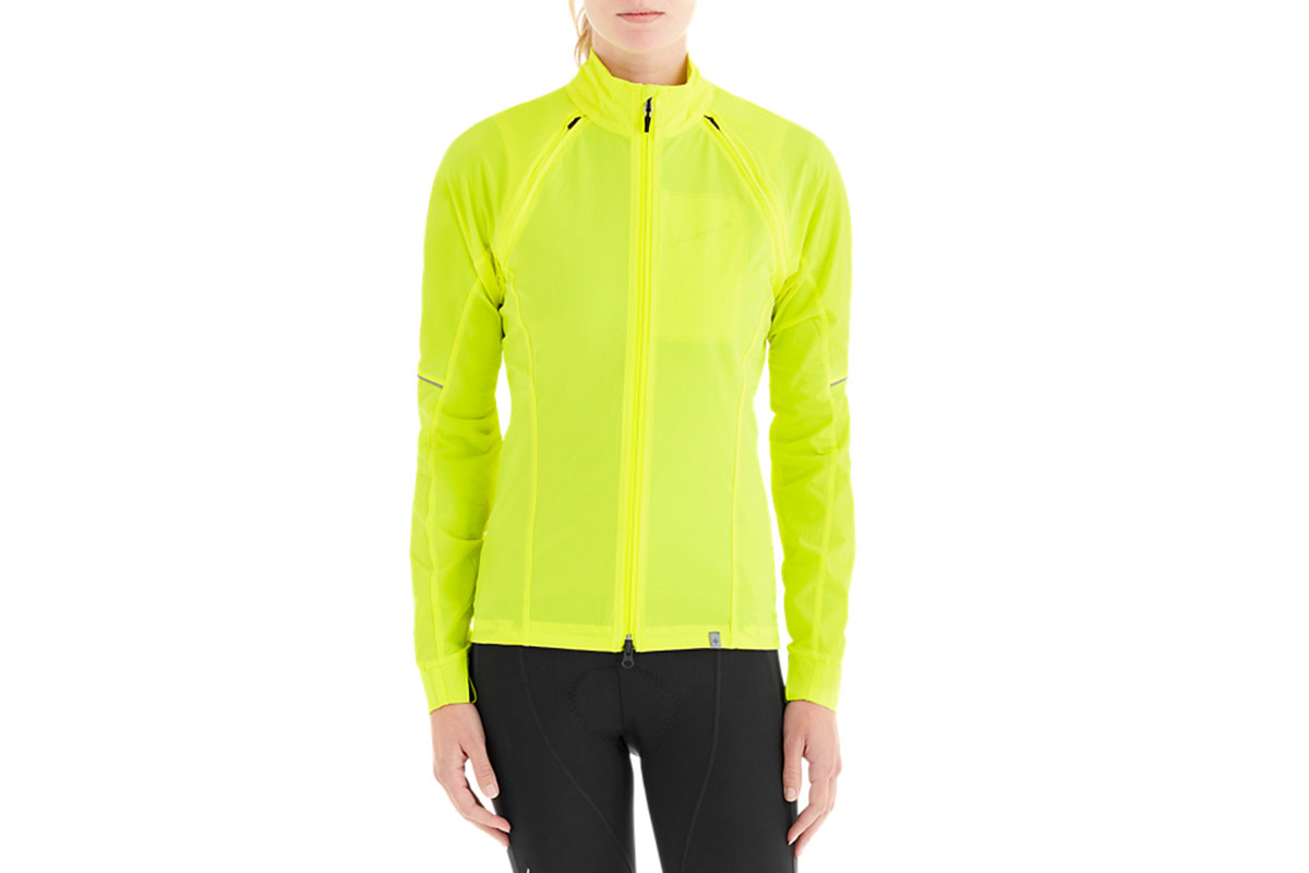 Specialized Womens Deflect hybrid jacket neon yellow high visibility