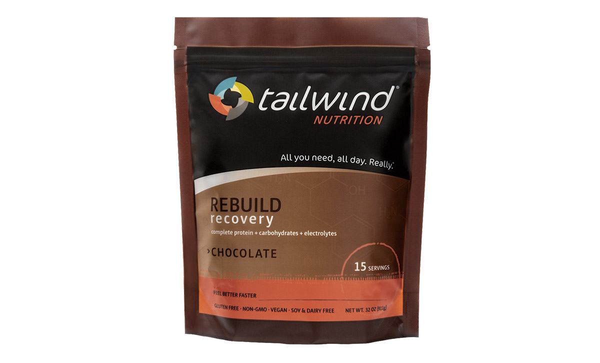 Tailwind Rebuild vegan recovery protein drink chocolate