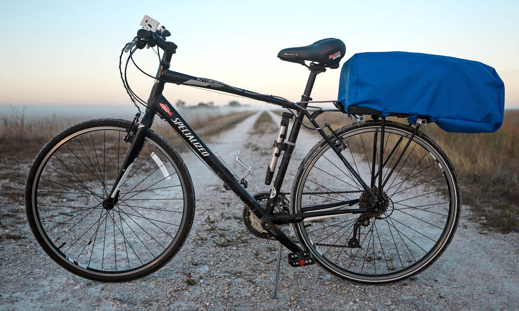 CycleWing collapsible rack-mounted bicycle sail