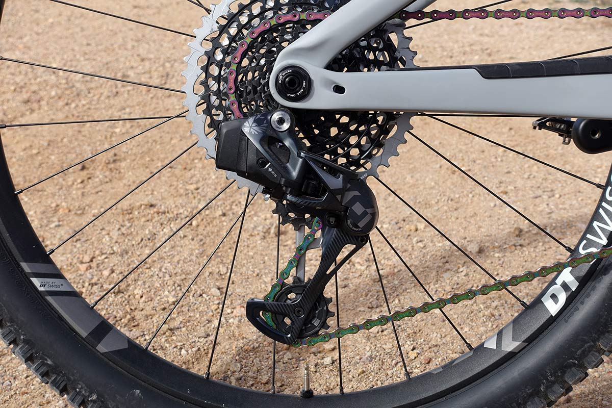 SRAM Eagle AXS eTap X01 and XX1 mountain bike group with wireless shifting tech info and details