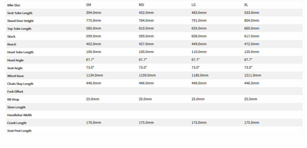 diamondback overdrive 27.5 size chart