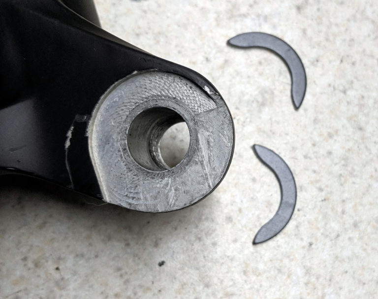 Found Newmen Torque Cap Fork Reducers simplify hub installation