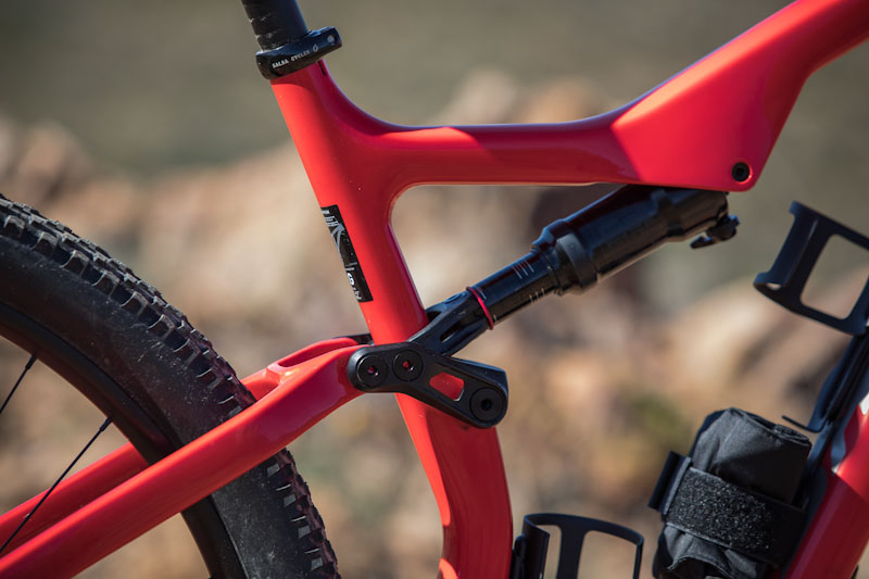 Salsa Cycles 2019 Spearfish, rear shock area