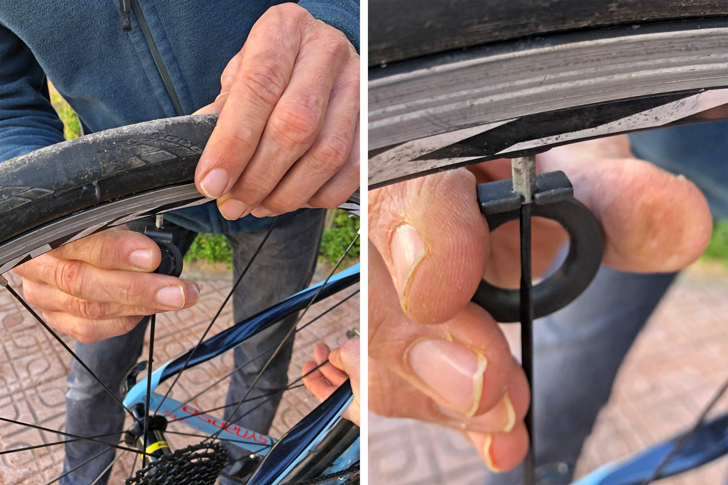 Unior Pocket Lockring Tool, bike touring compact travel 2-in-1 Pocket Spoke & Cassette Lockring Tool