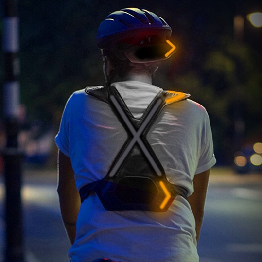 Signal from all angles with WAYV Smart turn signal vest and helmet headset