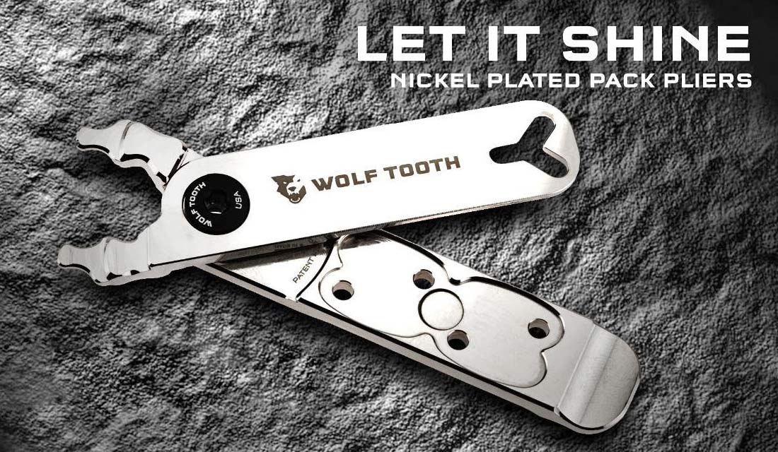 Wolf Tooth Components nickel-plated Pack Pliers master link multi-tool Master Link Combo Pliers