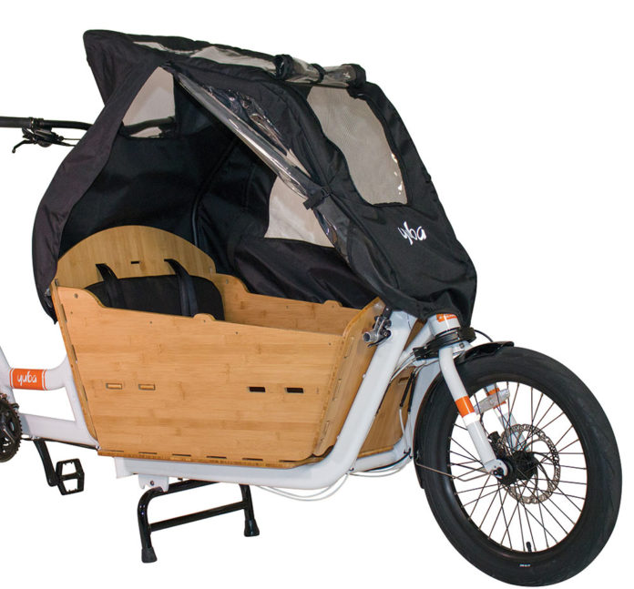 Yuba battles rain with new Cargo Canopy for Supermarché cargo bike ...